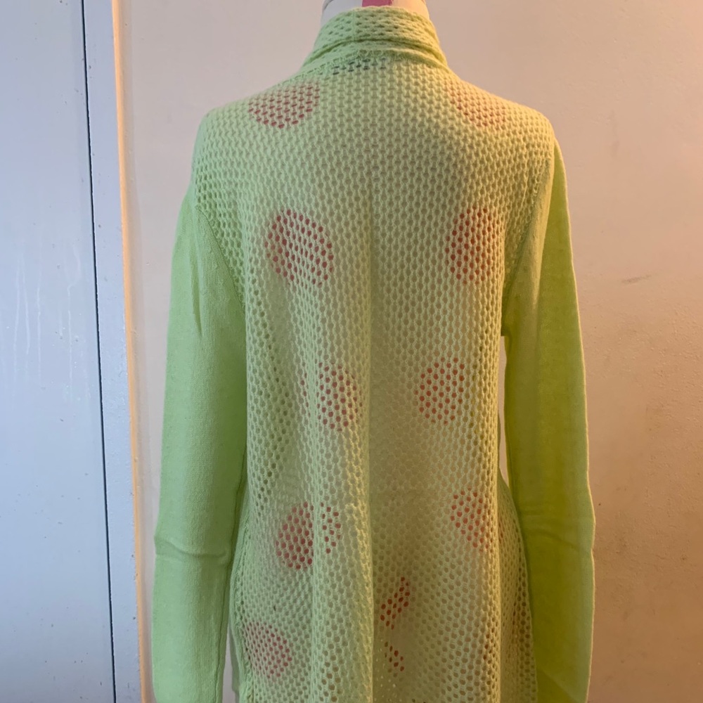Lime open cardigan